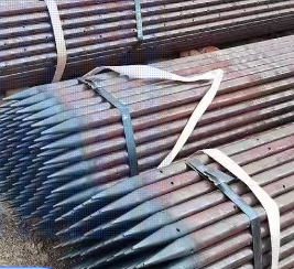 廊坊超前小导管预埋钢管出尖打孔焊倒刺无缝焊管厂